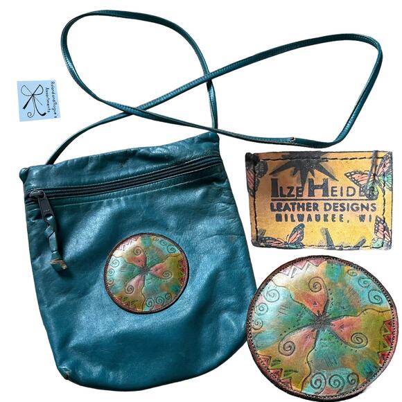 Ilze Heider Milwaukee WI Leather Designs Crossbody - Picture 1 of 6